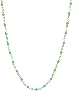 HAWLEY ST 14K Piatto Necklace - Metallic