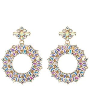 Eye Candy LA The Luxe Collection Crystal Soul Drop Earrings - Metallic