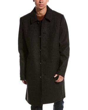 HUNTER Cloack Wool-Blend Coat - Black