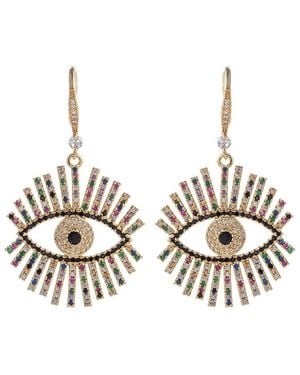 Eye Candy LA Cz & Crystal Evil Eye - Metallic