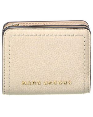 Marc Jacobs Mini Leather Compact Wallet - Natural