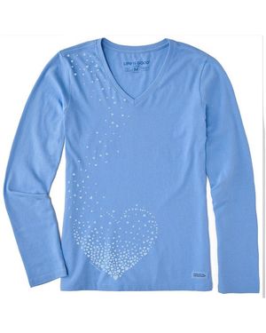 Life Is Good. Crusher T-Shirt - Blue