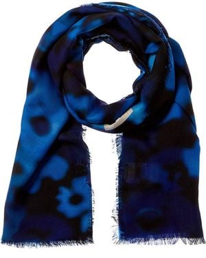 Bogner Dua Wool Scarf - Blue