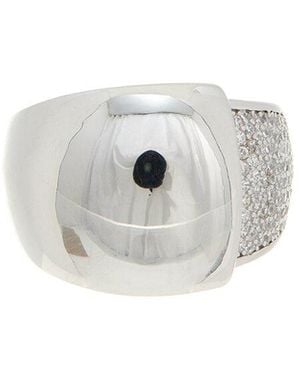 Meshmerise 18K Over Cz Ring - White