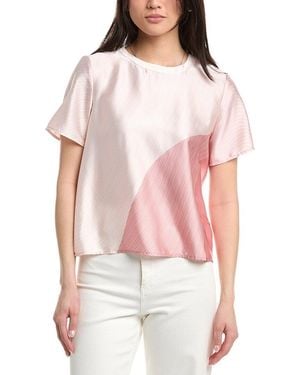 Vince Camuto Cropped Blouse - Red