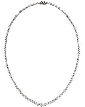 Lab Grown Diamonds 14K 10.00 Ct. Tw. Lab-Grown Diamond Necklace - Metallic