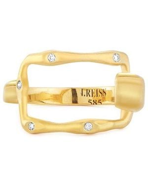 Reiss 14K 0.09 Ct. Tw. Diamond Ring - Metallic