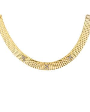 Meshmerise 18K Over 0.12 Ct. Tw. Lab-Grown Diamond Necklace - Metallic