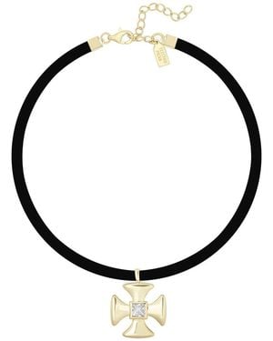 Electric Picks 14K Plated Grace Statement Necklace - Metallic