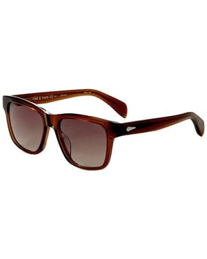 Rag & Bone Rnb5041 54Mm Sunglasses - Brown