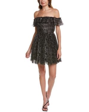 ML Monique Lhuillier Off-the-shoulder Cocktail Dress - Black