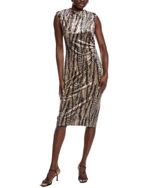 Diane von Furstenberg Darrius Velvet Midi Dress - Natural