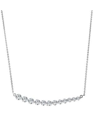 Sabrina Designs 14k 1.06 Ct. Tw. Diamond Bar Necklace - White