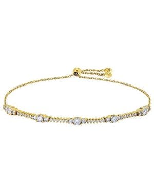 H.J. Namdar 14K 1.03 Ct. Tw. Diamond Bolo Bracelet - Metallic