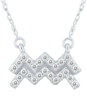 True Diamond 14k 0.20 Ct. Tw. Diamond Necklace - Metallic