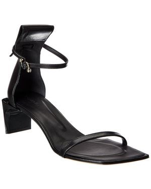 Sportmax Vadius Leather Sandal - Black