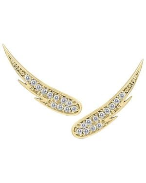 Diamond Select Cuts 14K 0.24 Ct. Tw. Diamond Earrings - Metallic