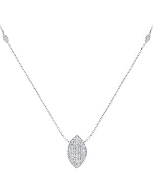 Diana M. Jewels Fine Jewellery 14k 0.22 Ct. Tw. Diamond Necklace - Metallic