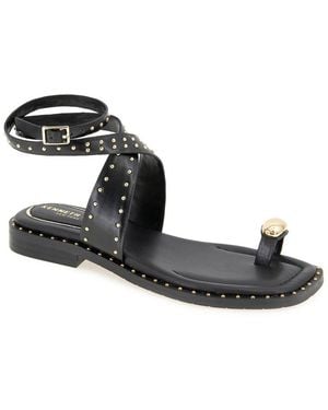 Kenneth Cole Ravenn Leather Sandal - Black