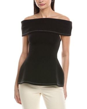WeWoreWhat Fold-Over Top - Black