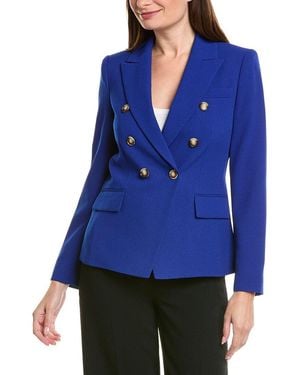 Tahari Crepe Blazer - Blue