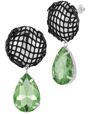 Sphera Milano Plated Cz Earrings - Green