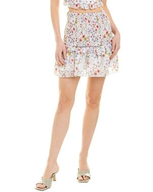 7021 Ruffle Skirt - White