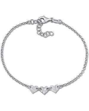 Italian Silver Rolo Chain Bracelet - Metallic