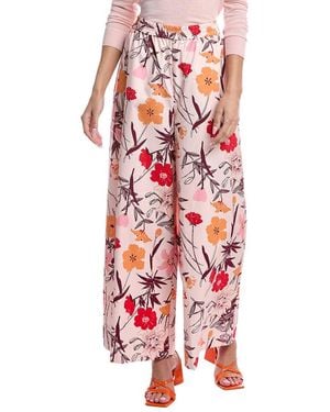 Marimekko Kohti Perenna Wide Leg Pants - Red