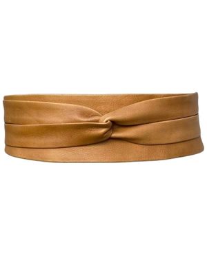 Ada Classic Wrap Leather Belt - Brown