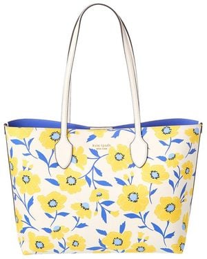 Kate Spade Bleecker Sunshine Floral Printed Large Tote - White