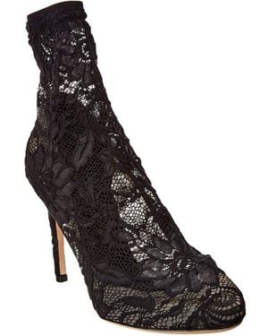 Dolce & Gabbana Lace Bootie - Black
