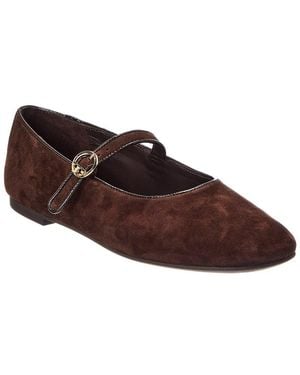 Tory Burch Selby Mary Jane Suede Ballet Flat - Brown