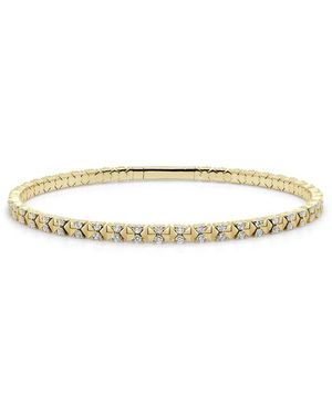 Sabrina Designs 14K 1.00 Ct. Tw. Diamond Stackable Flexible Bangle Bracelet - White