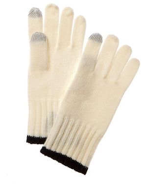Phenix Jersey Tipped Cashmere Tech Gloves - Natural