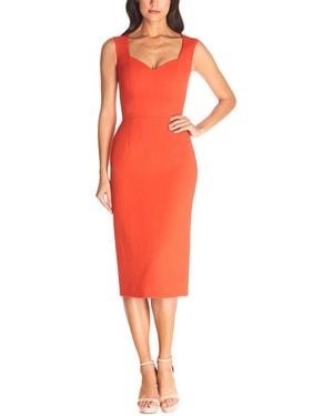 Dress the Population Elle Midi Dress - Red
