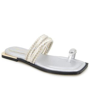 Kenneth Cole Andarna Leather Sandal - White