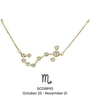 Sterling Forever 14K Cz When Stars Align' Constellation Necklace - Metallic