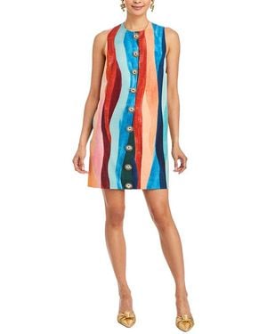 mestiza Tuesday Shift Mini Dress - Blue