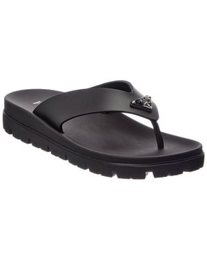 Prada Rubber Slide - Black