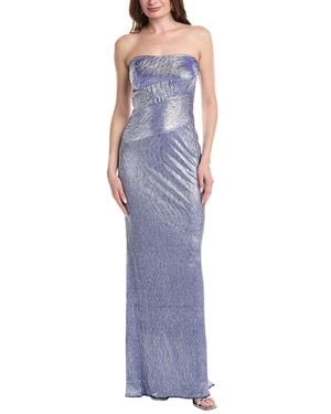 RENE BY RENE RUIZ COLLECTION Strapless Mermaid Lace Gown - Purple