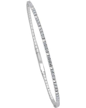 Sabrina Designs 14k 0.83 Ct. Tw. Diamond Flexible Bangle Bracelet - White