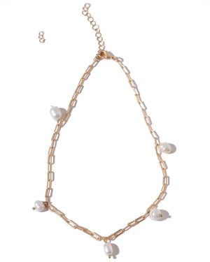 Saachi 3-4Mm Pearl Necklace - Natural
