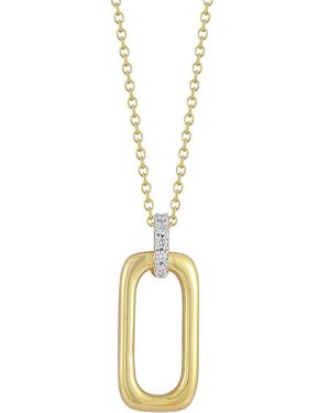 Reiss 14k 0.10 Ct. Tw. Diamond Necklace - Metallic