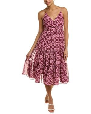 Sachin & Babi Dalia Midi Dress - Red