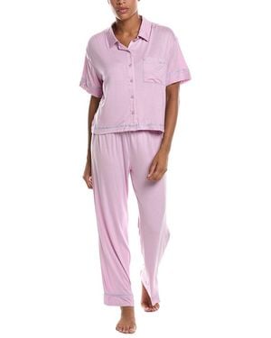 Honeydew Intimates 2Pc Sweet Solstice Short Sleeve Pajama Set - Pink