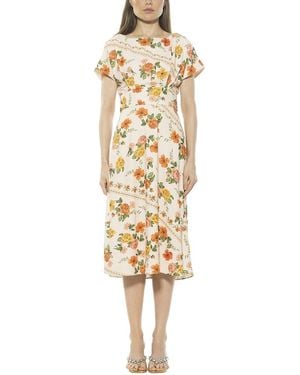 Alexia Admor Lottie Fit & Flare Dress - Metallic