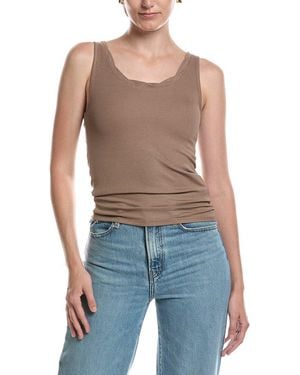 Splendid Twist Neck Tank Top - Blue