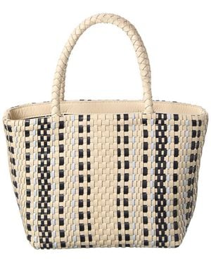 Madewell Mini Woven Leather Tote - Natural