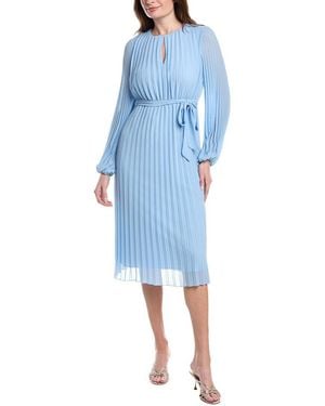 Sam Edelman Plisse Midi Dress - Blue